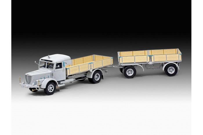 Gift-Set auto 07580 - Büssing 8000 S 13 with Trailer "Platinum Edition" (1:24)