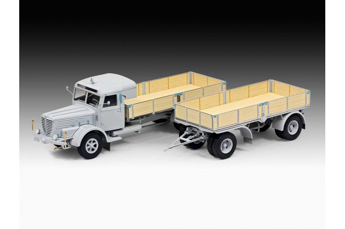 Gift-Set auto 07580 - Büssing 8000 S 13 with Trailer "Platinum Edition" (1:24)