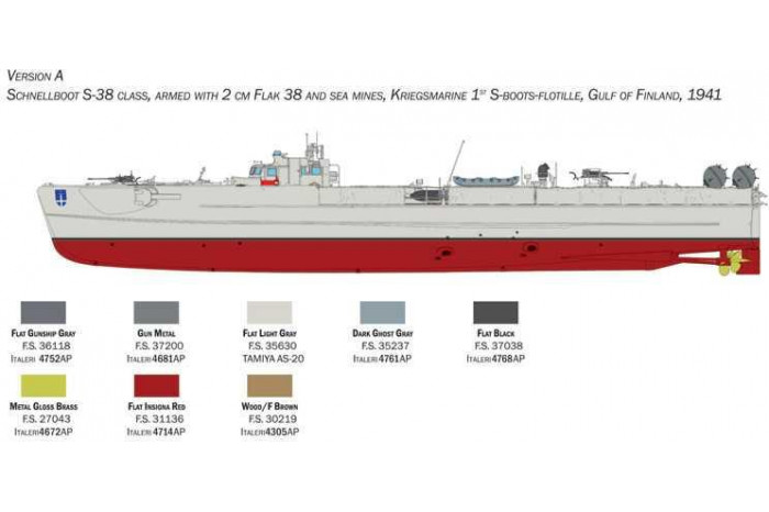 Model Kit loď 5625 - SCHNELLBOOT S-26/S-38 (1:35)