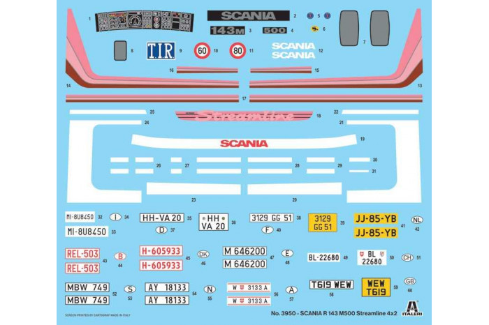 Model Kit truck 3950 - Scania R143 M500 Streamline 4x2 (1:24)