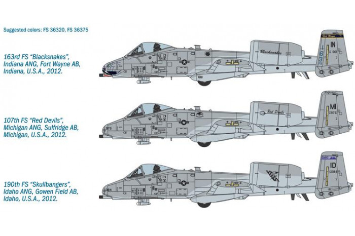 Model Kit letadlo 2725 - A-10C "Blacksnakes" (1:48)