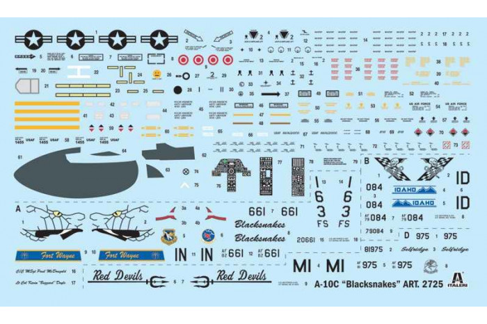 Model Kit letadlo 2725 - A-10C "Blacksnakes" (1:48)