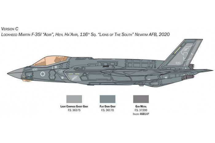 Model Kit letadlo 1464 - F-35A Lightning II (Beast Mode) (1:72)