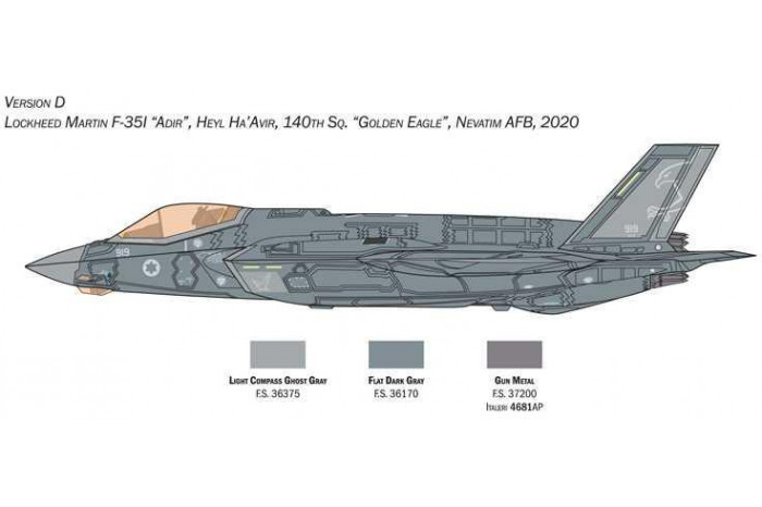 Model Kit letadlo 1464 - F-35A Lightning II (Beast Mode) (1:72)