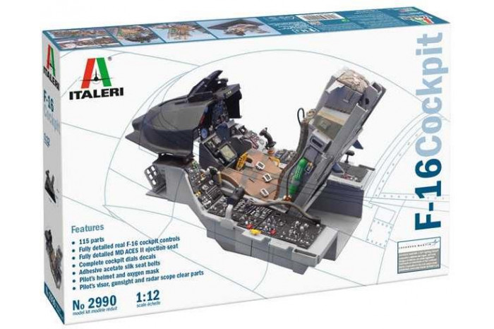 Model Kit kokpit 2990 - F-16 Cockpit (1:12)