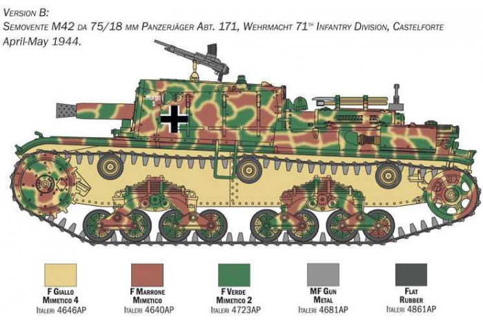 Model Kit military 6569 - Semovente M42 da 75/18 (1:35)