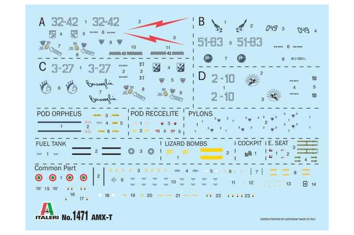 Model Kit letadlo 1471 - AMX-T Twin Seater (1:72)