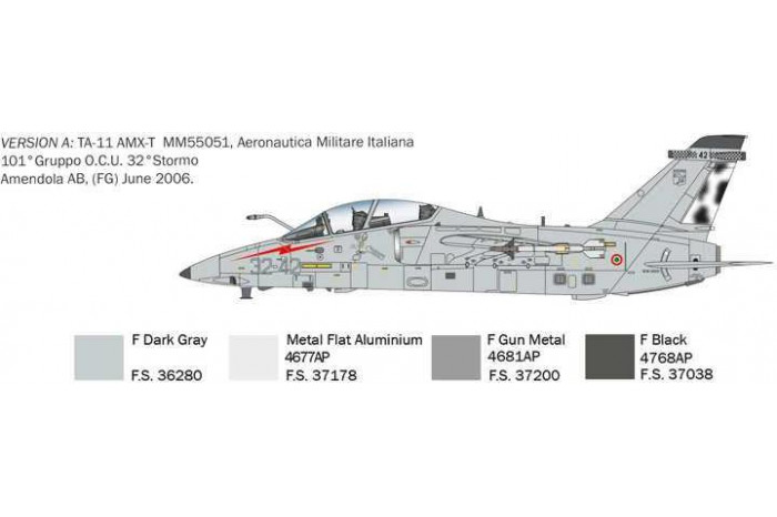Model Kit letadlo 1471 - AMX-T Twin Seater (1:72)