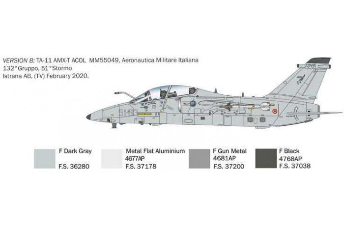 Model Kit letadlo 1471 - AMX-T Twin Seater (1:72)