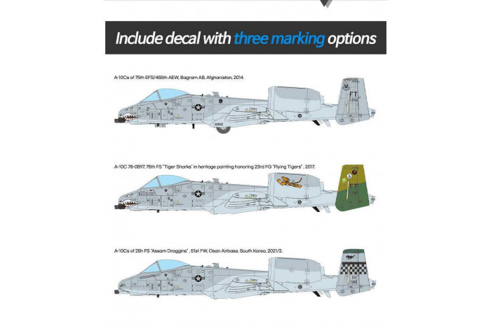Model Kit letadlo 12348 - USAF A-10C "75th FS Flying Tigers" (1:48)
