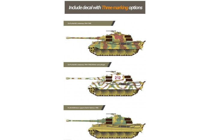 Model Kit tank 13423 - German King Tiger "Henschel Turret" (1:72)