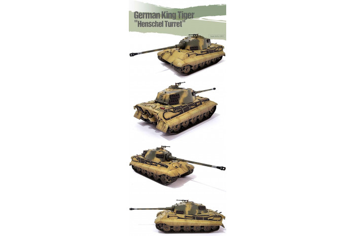 Model Kit tank 13423 - German King Tiger "Henschel Turret" (1:72)