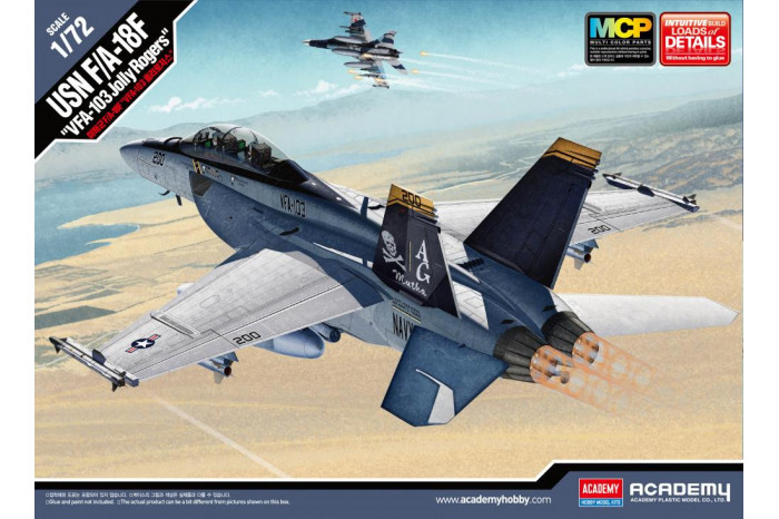 Model Kit letadlo 12535 - USN F/A-18F "VFA-103 Jolly Rogers" MCP (1:72)