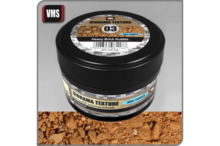 Diorama Texture 03 - hrubá cihlová suť - DI08