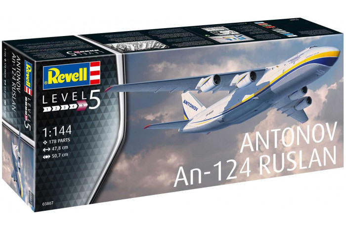 Plastic ModelKit letadlo 03807 - Antonov An-124 Ruslan (1:144)