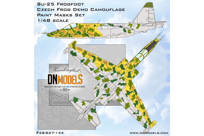 Czech Frog Su-25 Frogfoot Demo Camouflage Paint Masks Set (1:48) - 48/827-144
