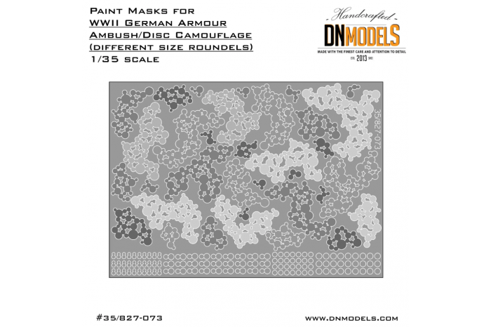 Mask set - WWII German Disc Camo (different size roundels) V.3 (1:35) - 35/827-073