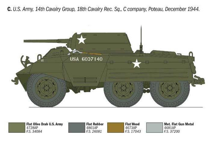 Model Kit military 6364 - M-8 Greyhound (1:35)
