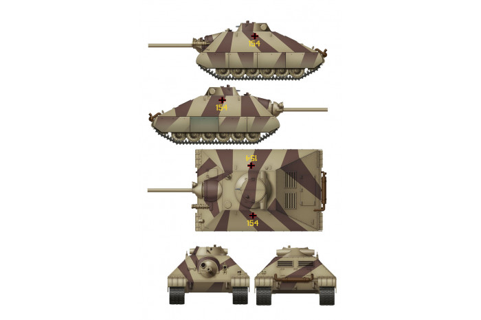 Schwerer kleiner Panzerkampfwagen German Heavy Tank Project 1944 (2 in 1) (1:35) - 35019