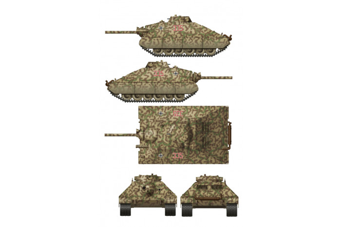 Schwerer kleiner Panzerkampfwagen German Heavy Tank Project 1944 (2 in 1) (1:35) - 35019