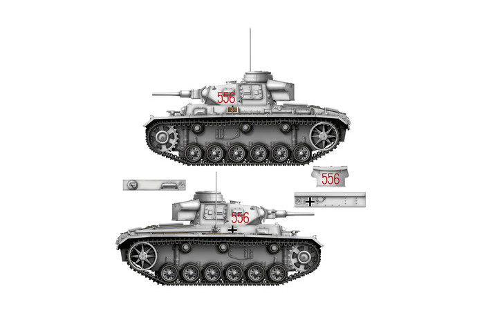 Panzer III Ausf. J (3 in 1) (1:16) - 16002