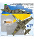 Su-25UB Frogfoot/Rook Ukrainian Clover Camouflage Paint Mask Set (1:72) - 72/827-045
