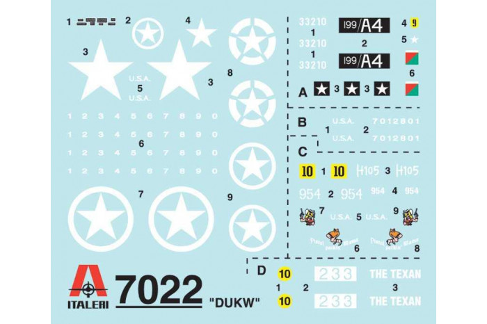 Model Kit military 7022 - DUKW (1:72)