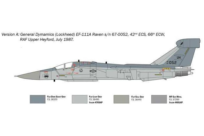 Model Kit letadlo 1235 - EF-111 A Raven (1:72)