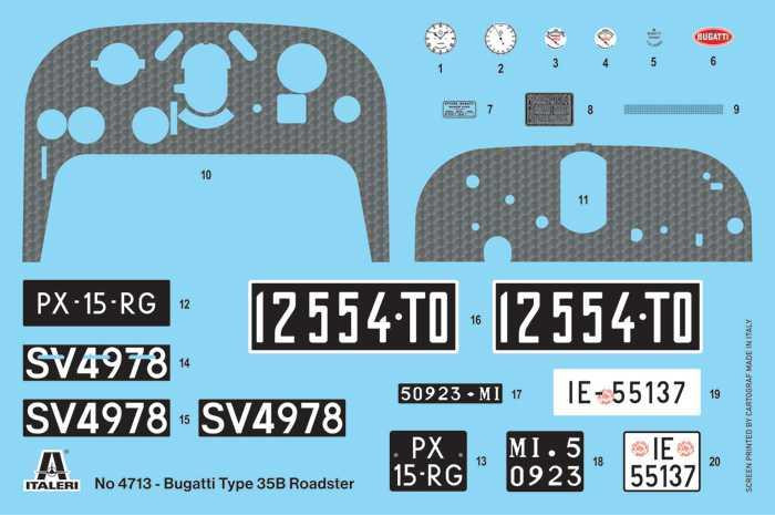 Model Kit auto 4713 - Bugatti 35 B Roadster (1:12)