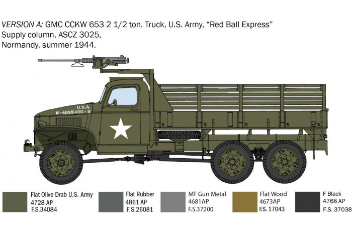 Model Kit military 6271 - GMC 2 1/2 ton. 6x6 truck (1:35)