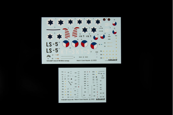 Avia S-199 ERLA překryt kokpitu (1:72) - 7472