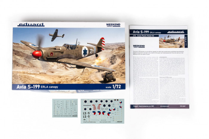 Avia S-199 ERLA překryt kokpitu (1:72) - 7472