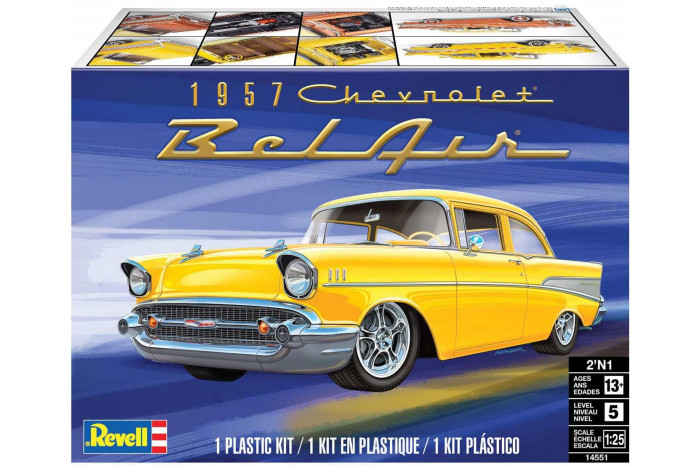 Plastic ModelKit MONOGRAM auto 4551 - 57 Chevy Bel Air (1:25)