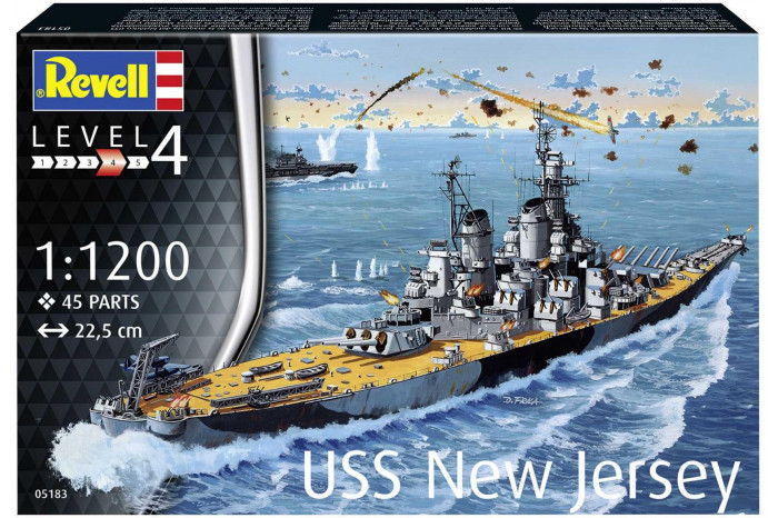 Plastic ModelKit loď 05183 - USS New Jersey (1:1200)