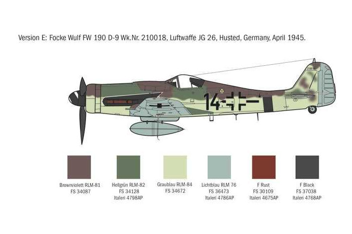 Model Kit letadlo 1312 - FOCKE WULF FW-190 D-9 (1:72)