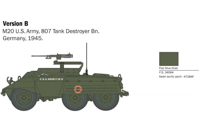 Model Kit military 25759 - M8/M20 (1:56)