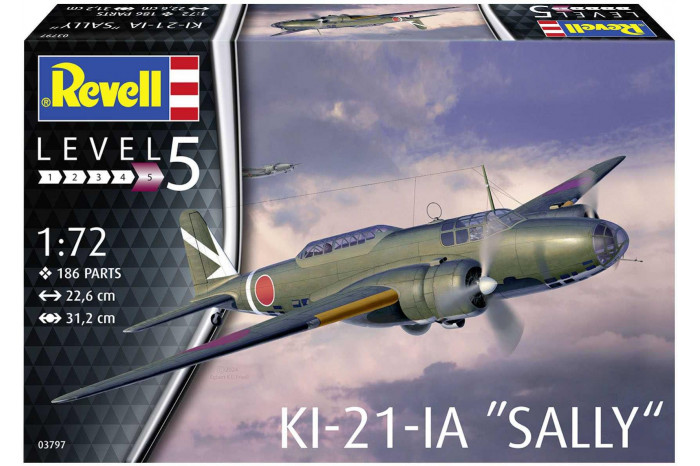 Plastic ModelKit letadlo 03797 - Ki-21-la (1:72)