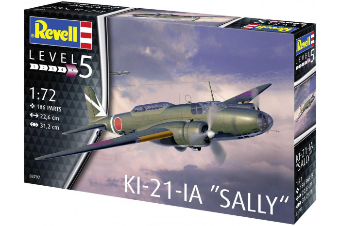 Plastic ModelKit letadlo 03797 - Ki-21-la (1:72)