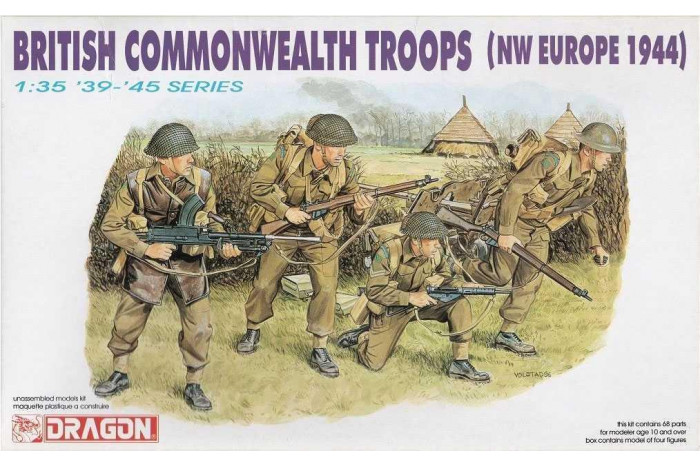 Model Kit figurky 6055 - BRITISH COMMONWEALTH TROOPS (NW EUROPE 1944) (1:35)