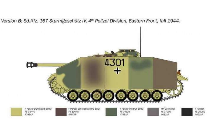 Model Kit military 0223 - Sd.Kfz. 167 Sturmgeschütz IV (1:35)