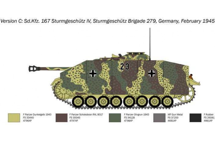 Model Kit military 0223 - Sd.Kfz. 167 Sturmgeschütz IV (1:35)