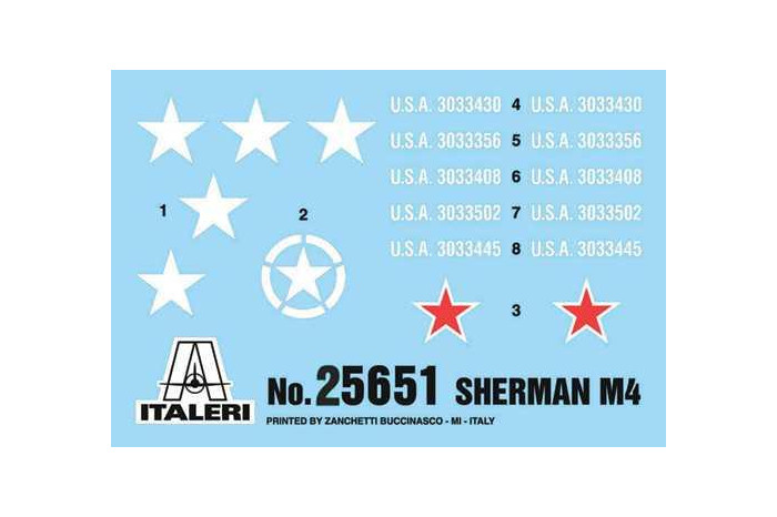 Model Kit tank 25751 - M4 Sherman 75mm (1:56)