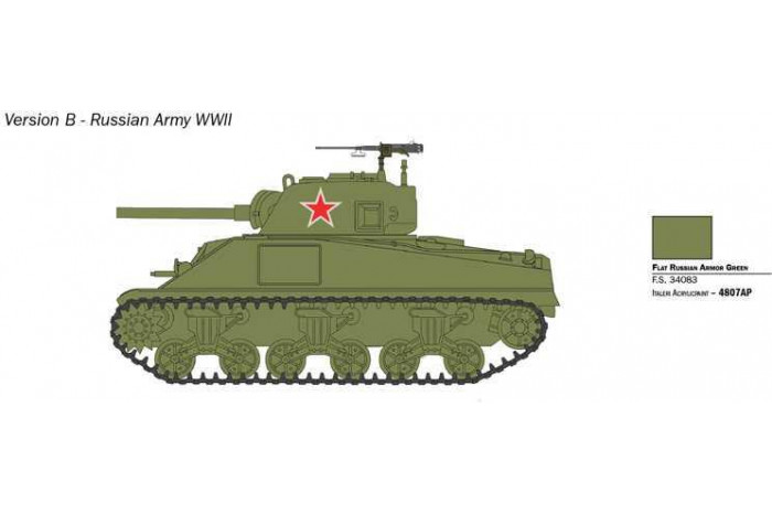 Model Kit tank 25751 - M4 Sherman 75mm (1:56)