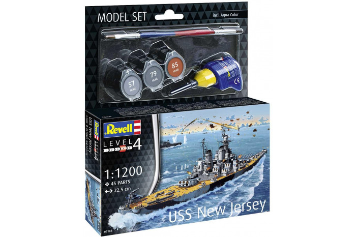 ModelSet loď 65183 - Battleship USS New Jersey (1:1200)