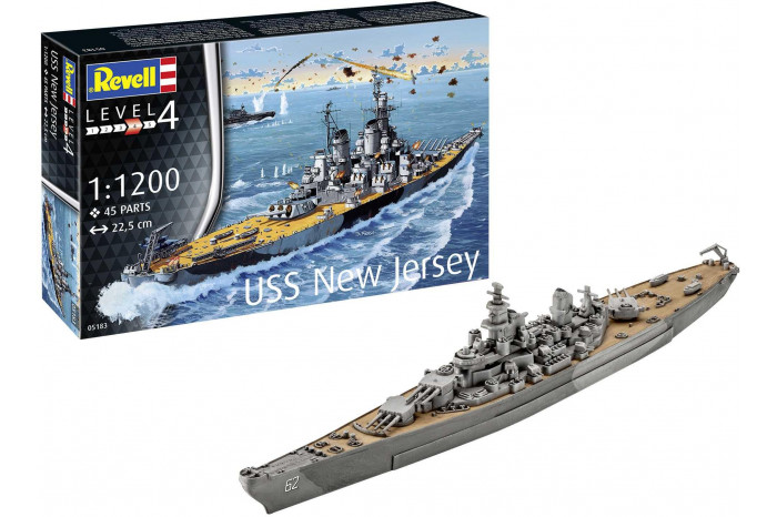 ModelSet loď 65183 - Battleship USS New Jersey (1:1200)