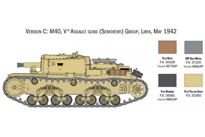 Model Kit tank 25768 - Italian tanks and semoventi (1:56)