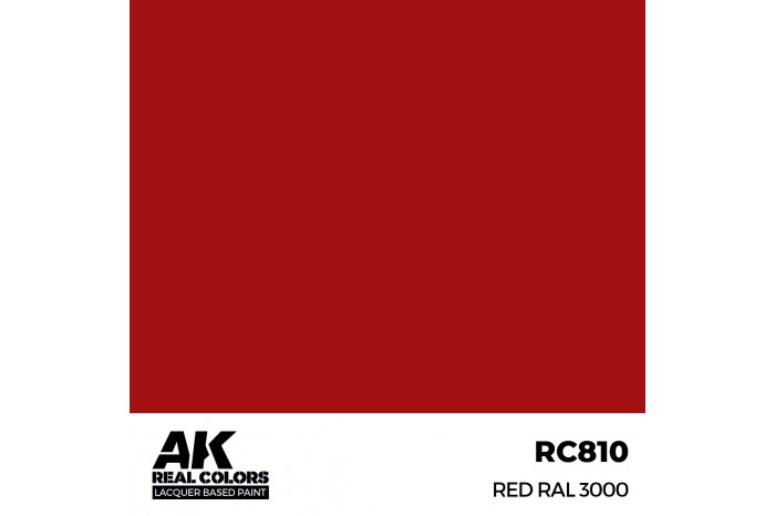 Červená (Red) RAL 3000 - RC810