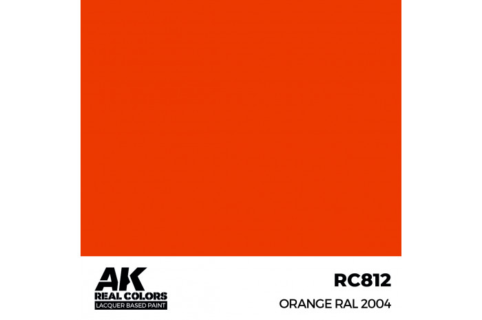 Oranžová (Orange) RAL 2004 - RC812