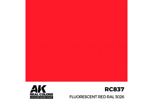 Fluorescentní červená (Fluorescent Red) RAL 3026 - RC837