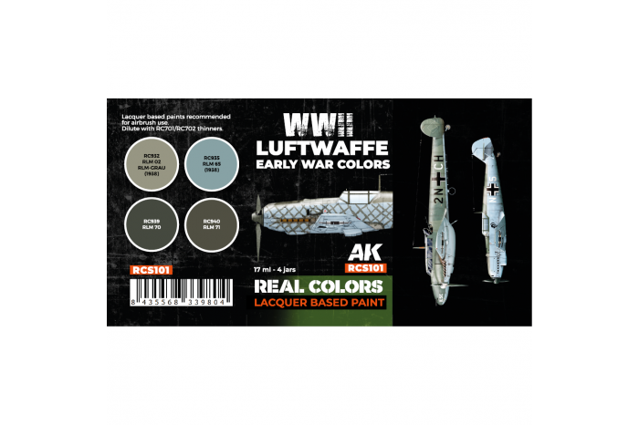 WWII Luftwaffe Early War Colors SET - RCS101